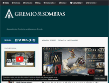 Tablet Screenshot of gremiodelassombras.com